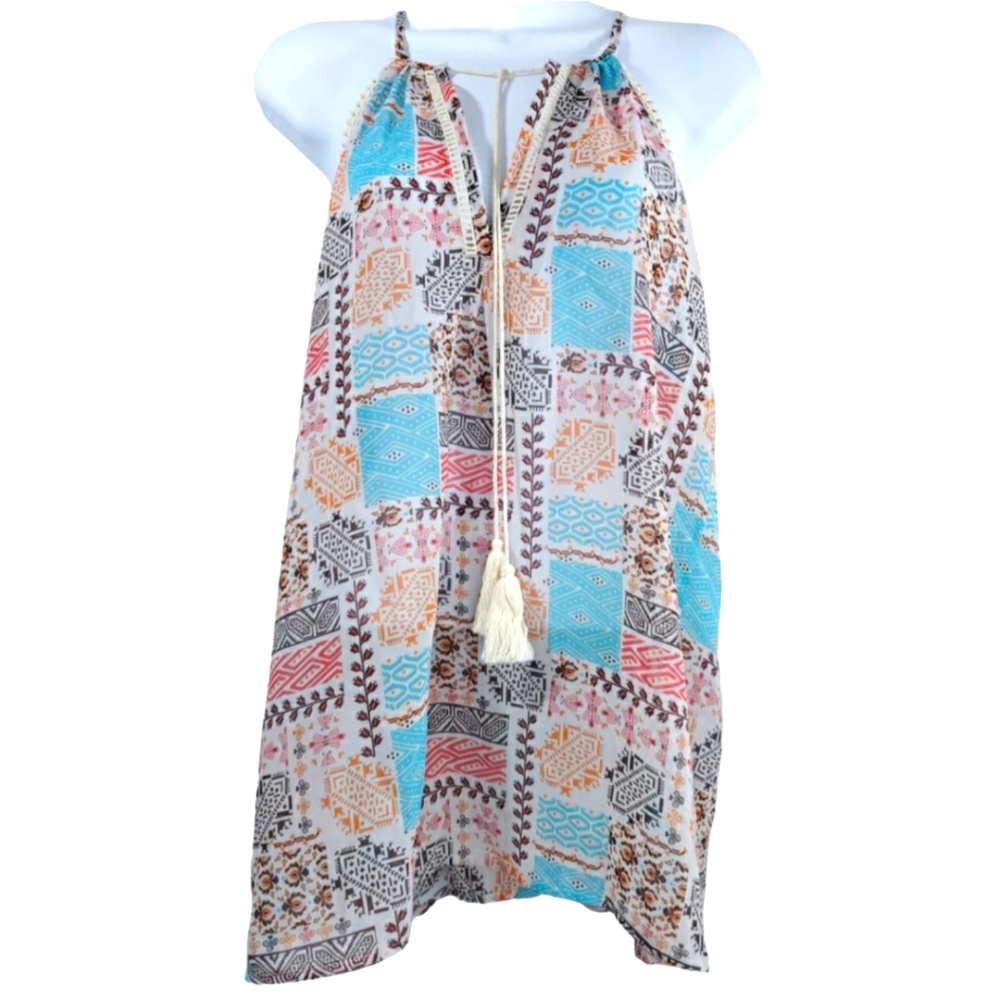 Embroidered Trim Boho Camisole Sz XXL